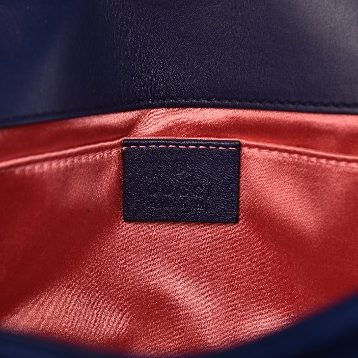 Velvet Matelasse Mini GG Marmont Shoulder Bag Cobalt Blue