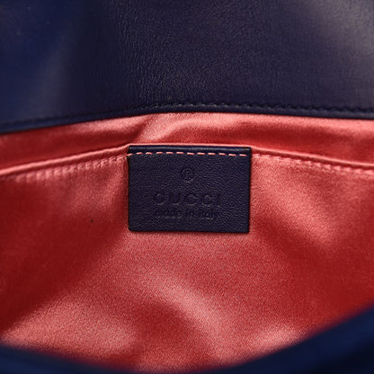 Gucci Velvet Matelasse Mini GG Marmont Shoulder Bag Cobalt Blue 6 of 11
