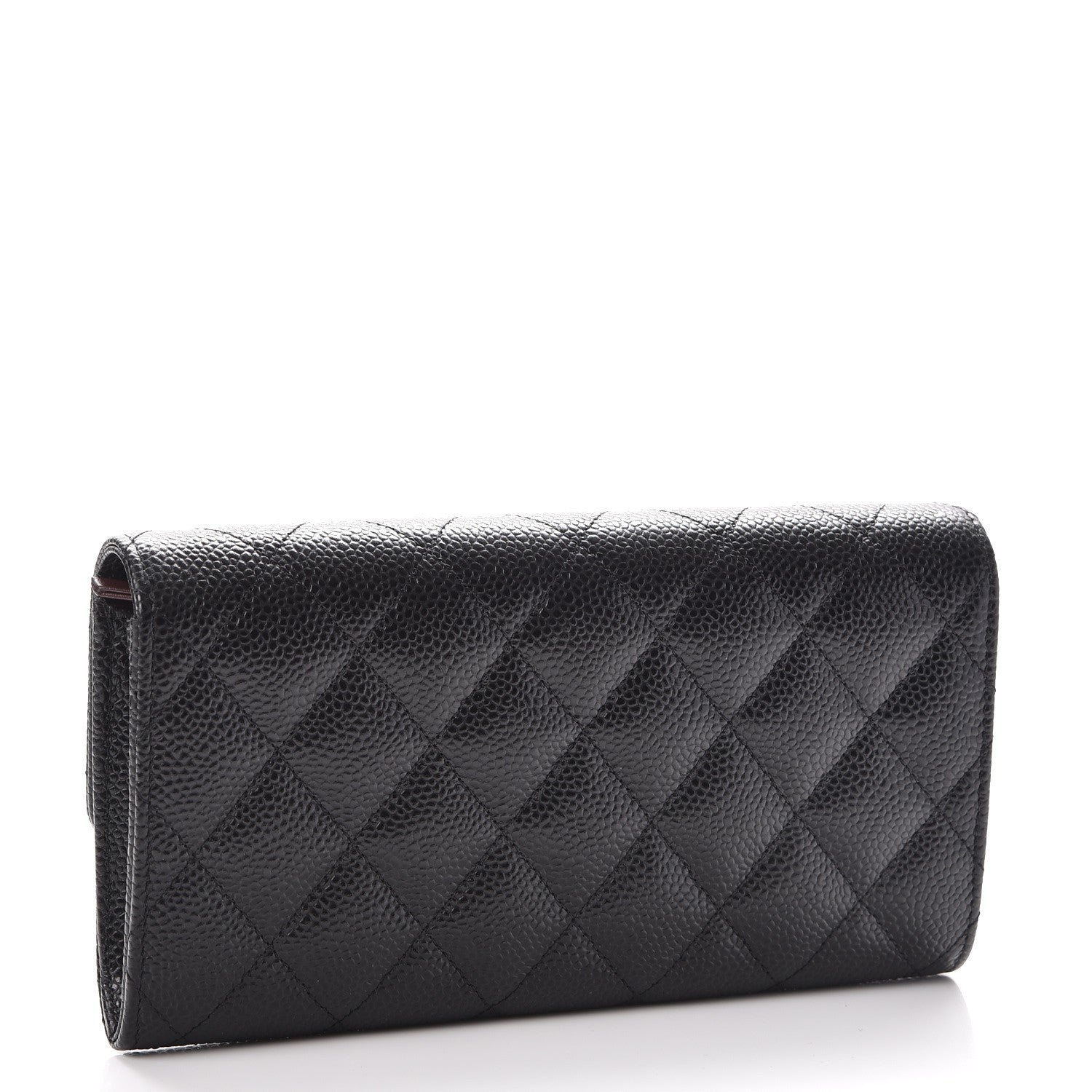 Chanel Caviar Quilted Large Flap Wallet Black 3 of 9