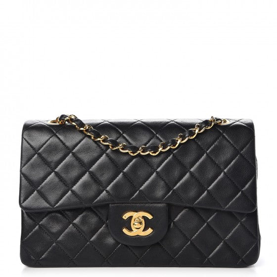Chanel Lambskin Quilted Small Double Flap Black 1 of 8