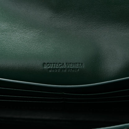 Bottega Veneta Nappa Intrecciato Long Andiamo Top Handle Clutch Emerald Green 6 of 7
