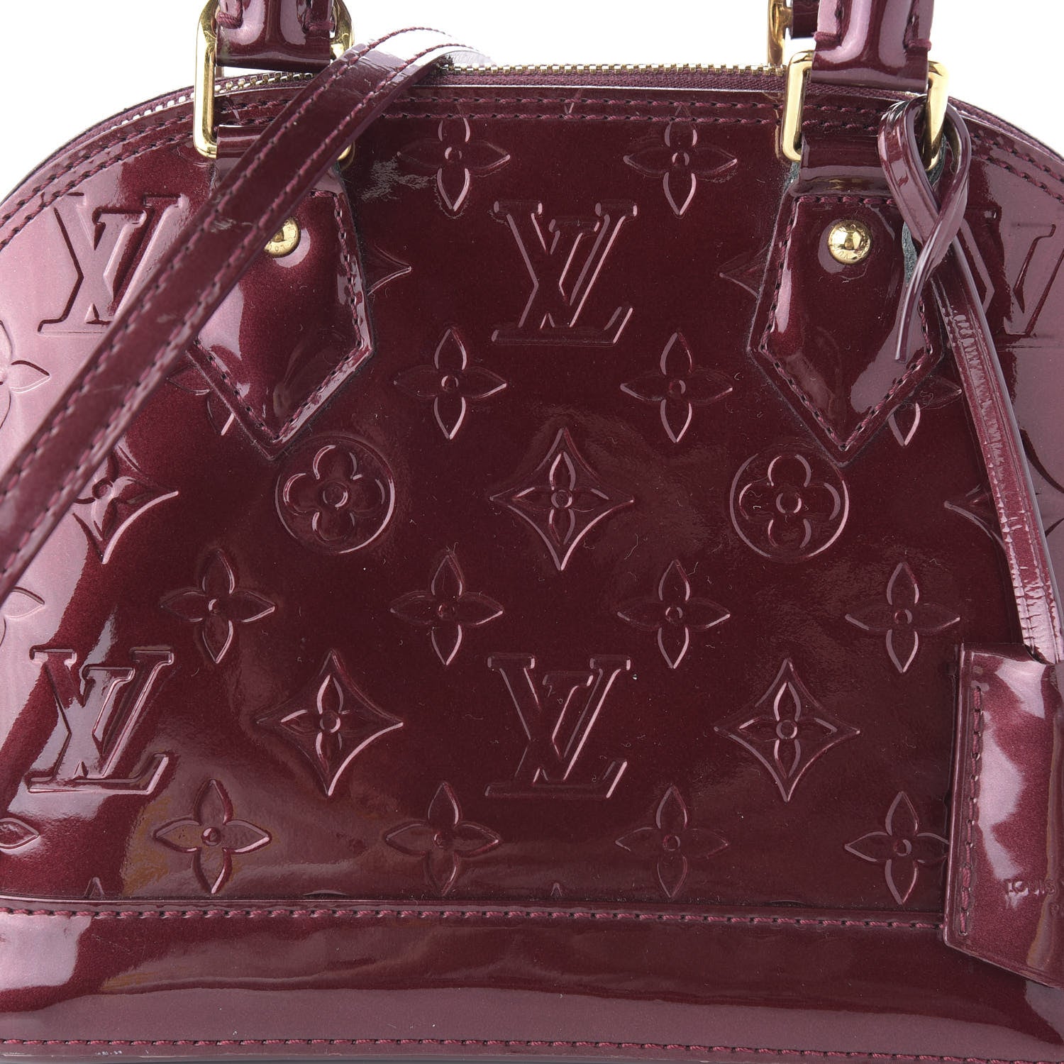 Louis Vuitton Vernis Alma BB Rouge Fauviste 9 of 9