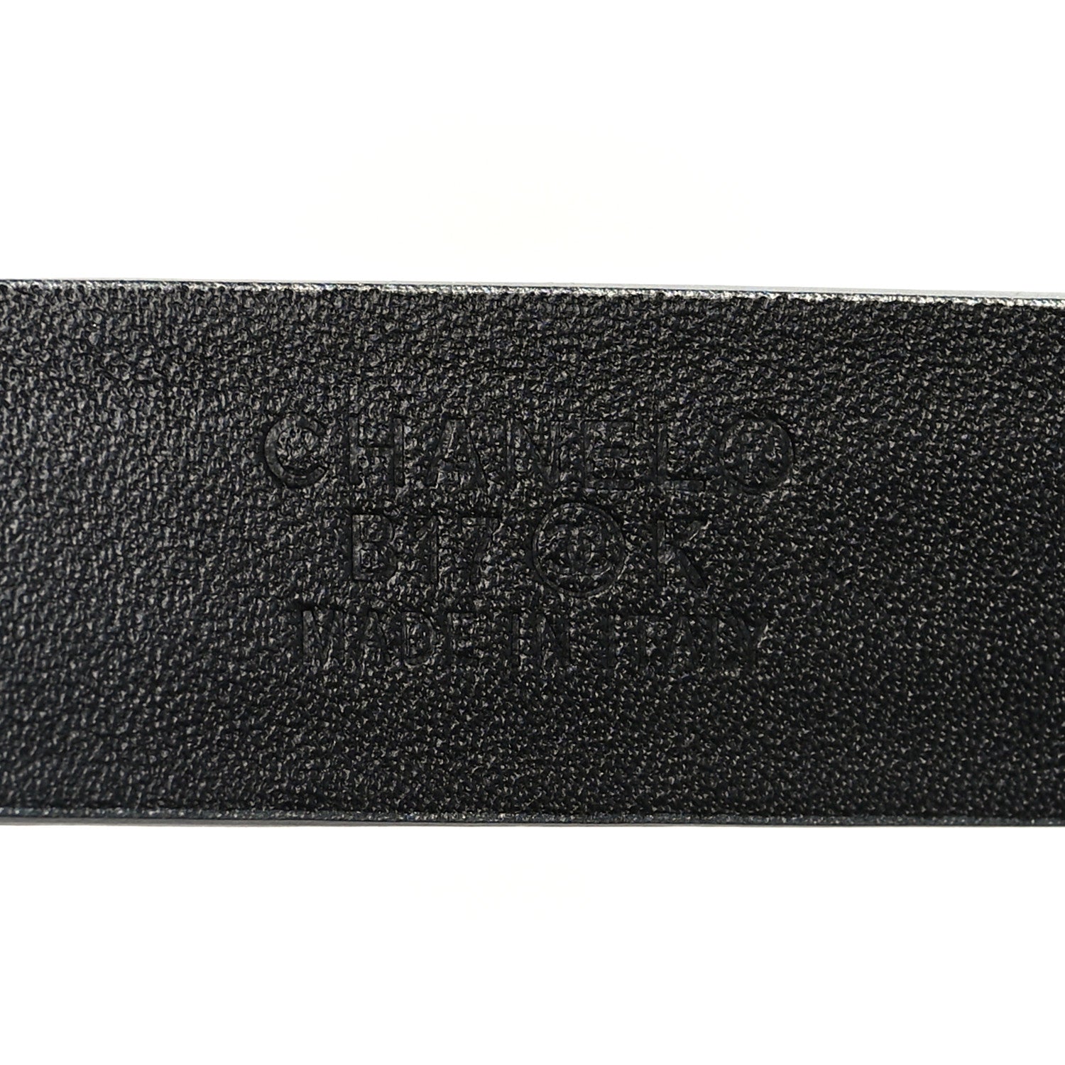 Chanel Glitter Calfskin CC Logo Skinny Belt 70 28 Silver 5 of 7