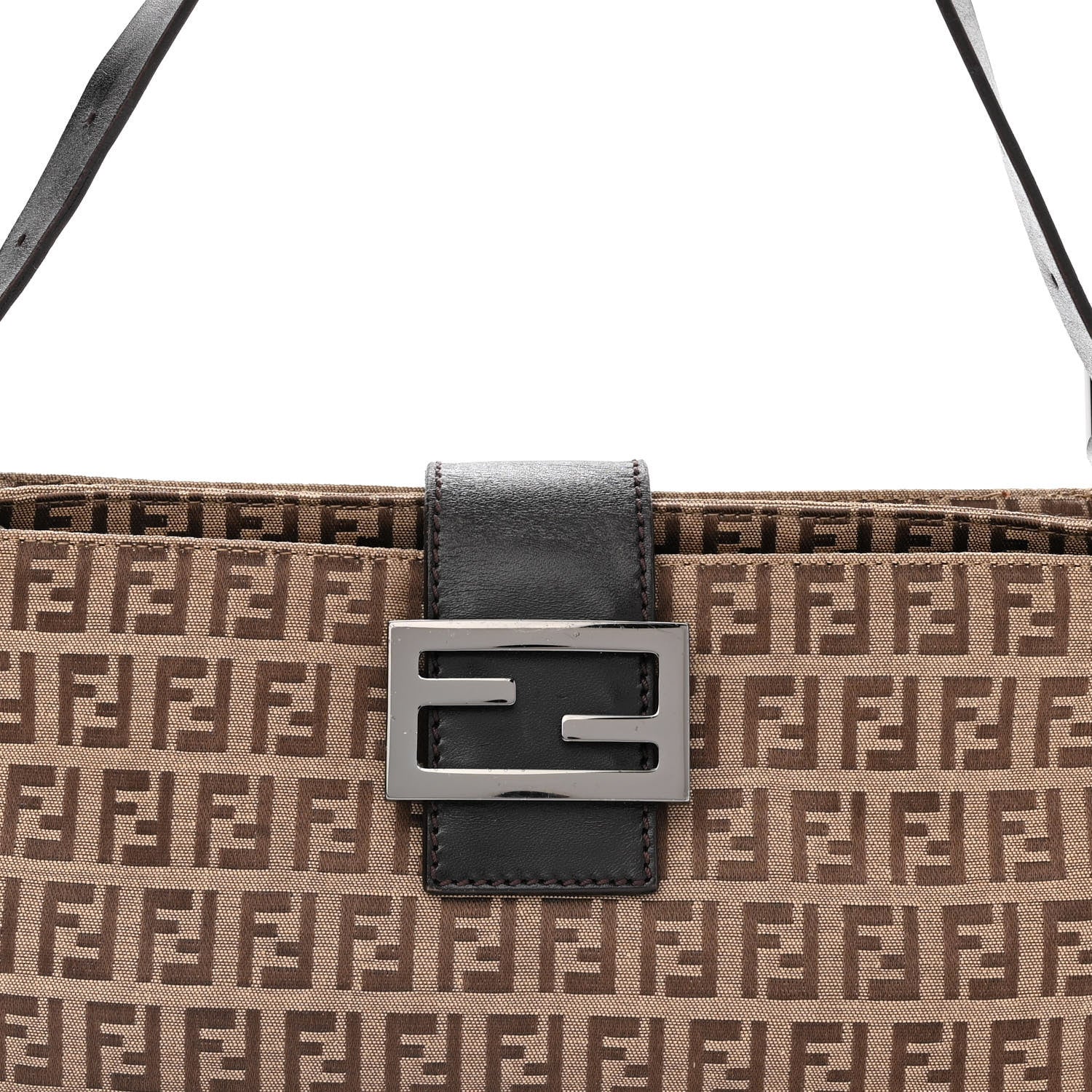 Fendi Zucchino Baguette Brown 10 of 12