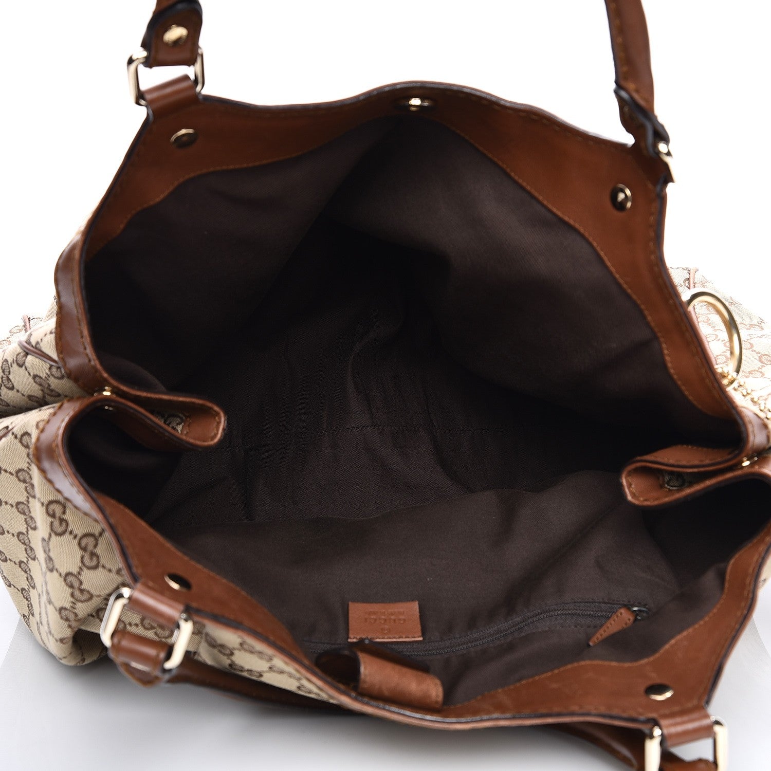 Gucci Monogram Large Sukey Tote Brown 6 of 11