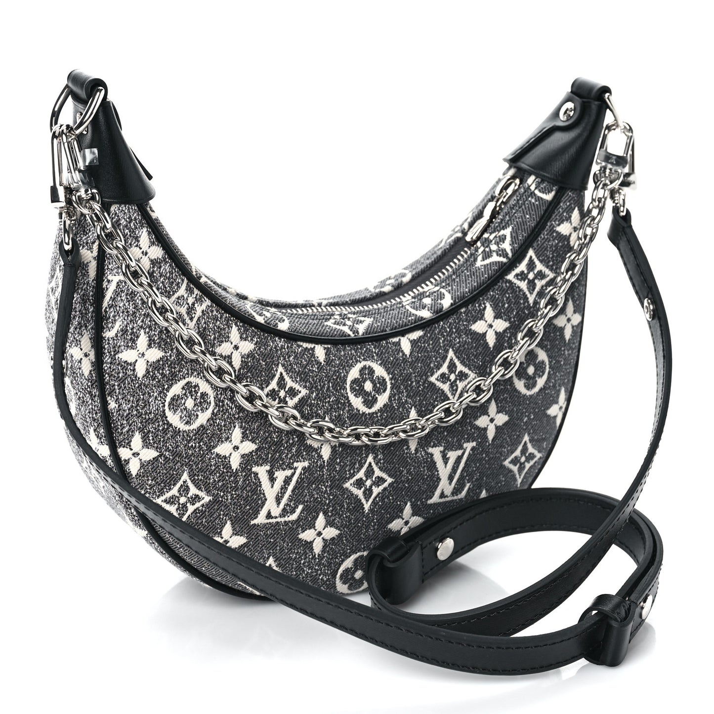 Monogram Jacquard Denim Loop Black