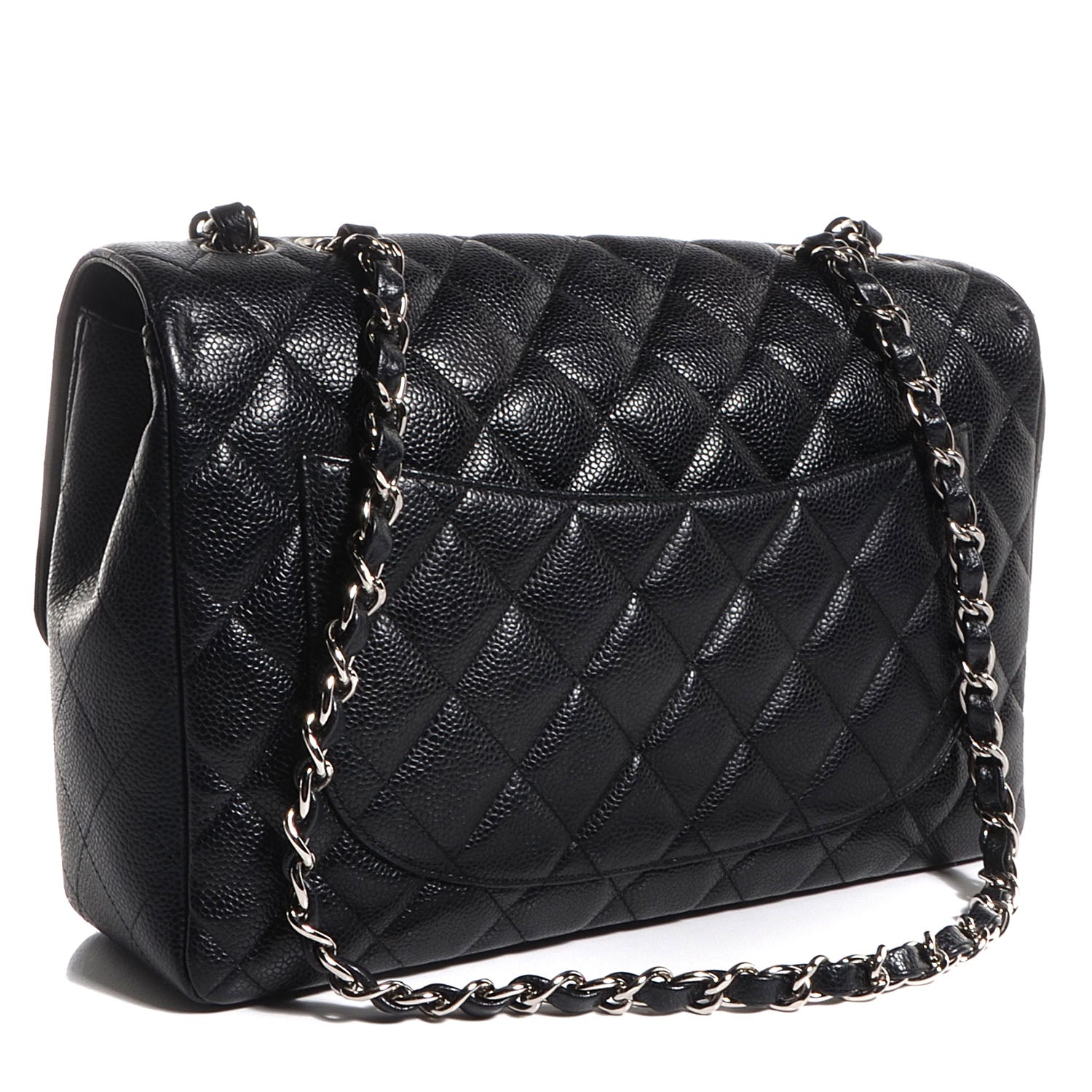 Chanel Caviar Jumbo Single Flap Black 3 of 8