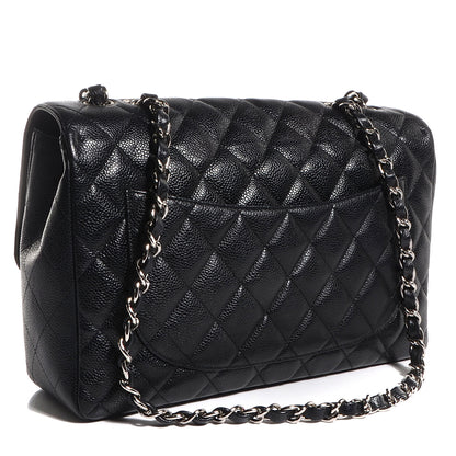 Chanel Caviar Jumbo Single Flap Black 3 of 8