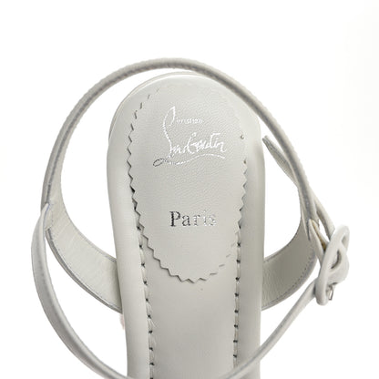 Christian Louboutin Nappa Movida 130 Platform Sandals 37.5 Bianco 7 of 13