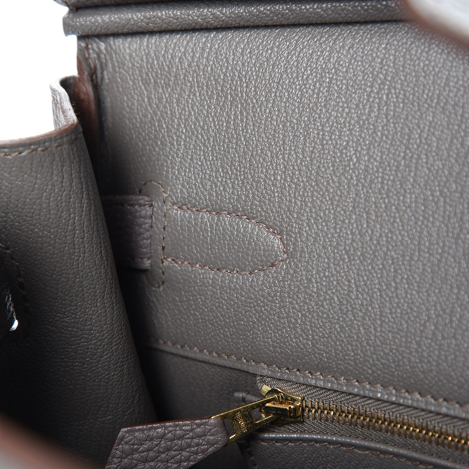 Hermes Togo Birkin 35 Etain 9 of 33