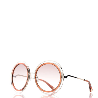 Chloe Oversized Round Carlina Sunglasses CE120S Orange 1 of 7