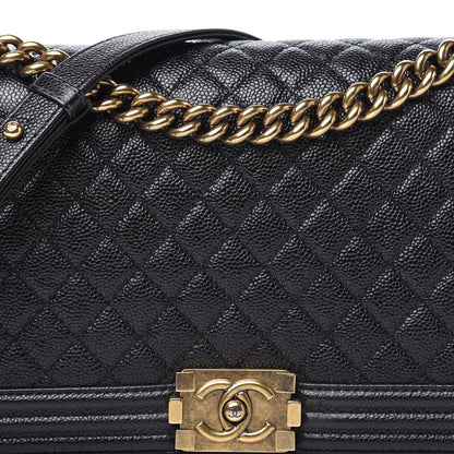 Chanel Caviar Quilted New Medium Boy Flap Black 10 of 11