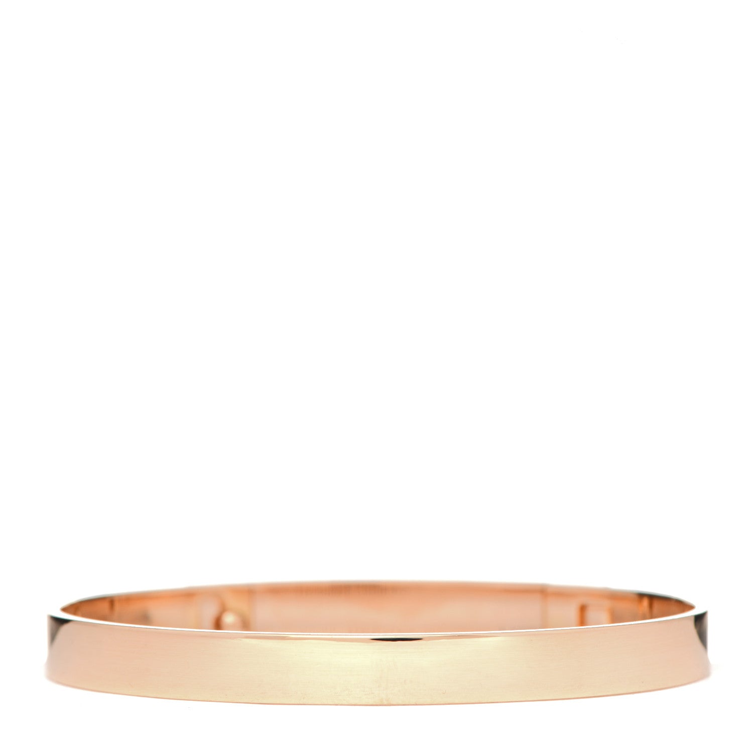 Hermes 18K Rose Gold Diamond PM Collier De Chien Pave Bracelet SH 3 of 4
