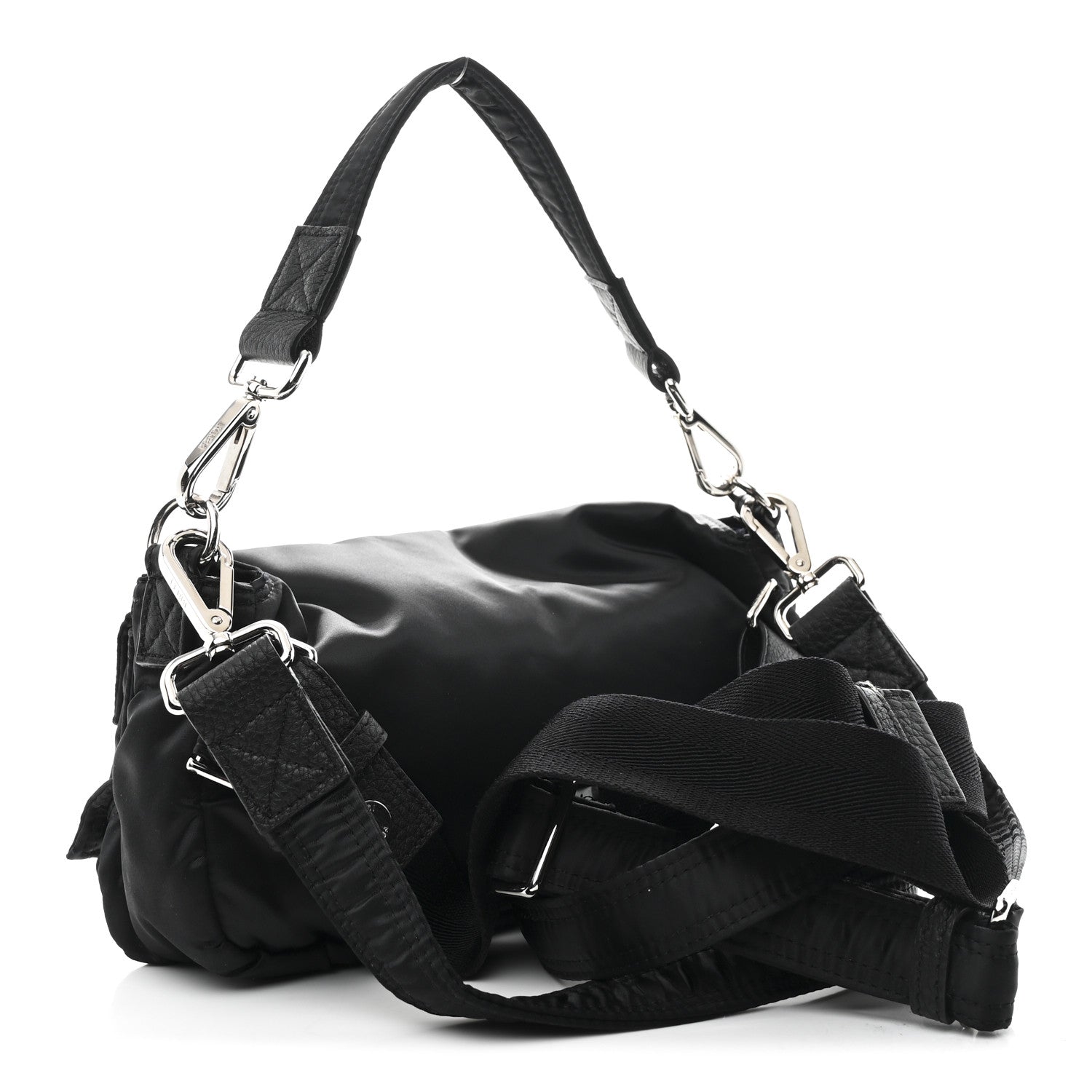 Fendi Econyl Cuoio Romano Multipocket Baguette Black 3 of 11