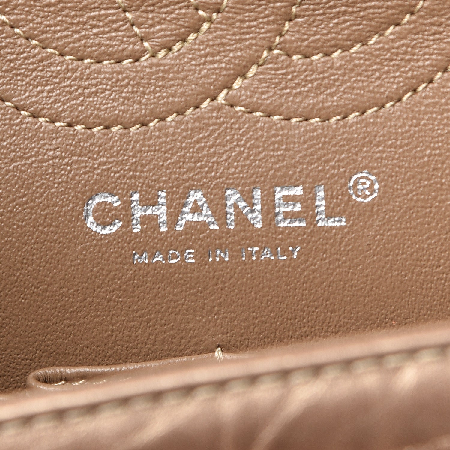 Chanel Metallic Calfskin Quilted 2.55 Reissue 224 Flap Gold 9 of 11