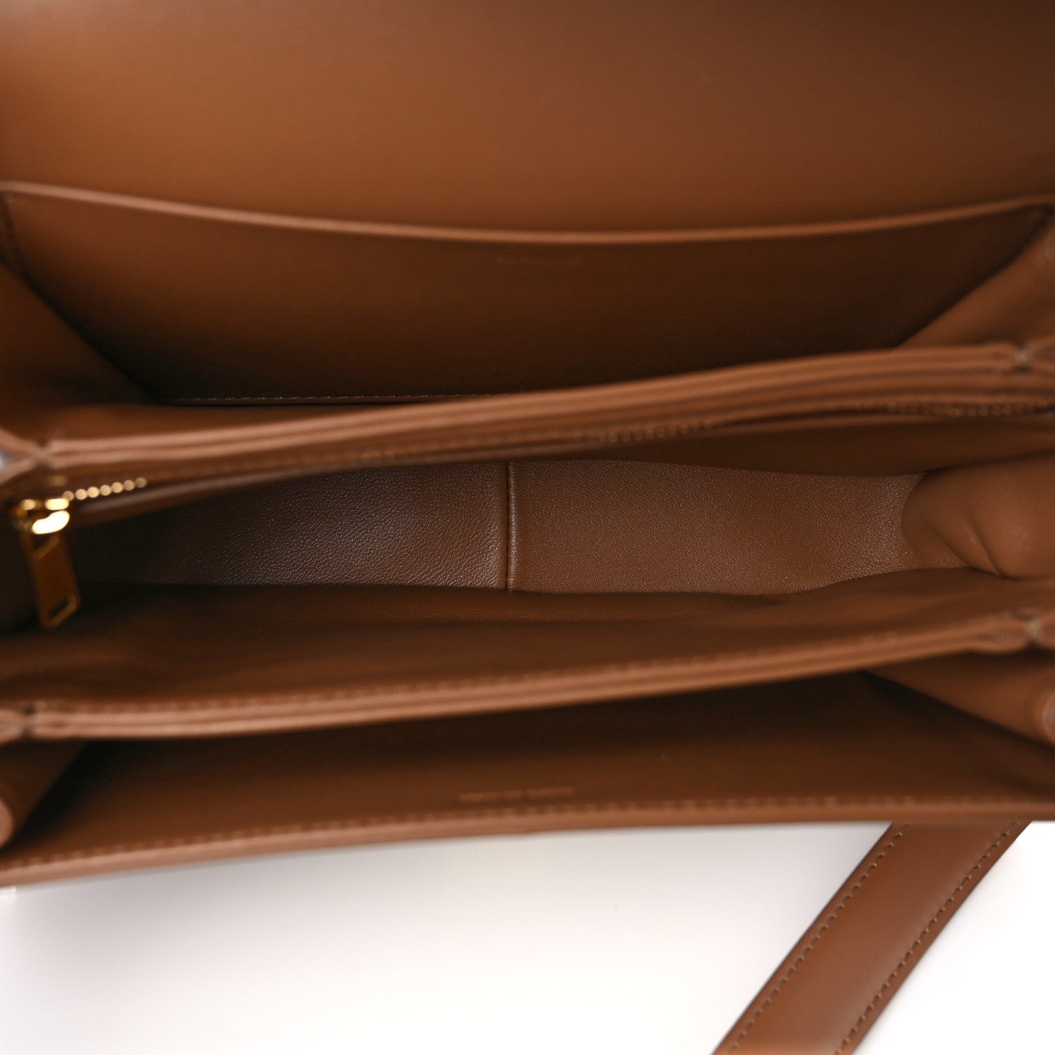 Celine Shiny Calfskin Medium Triomphe Bronze 5 of 10