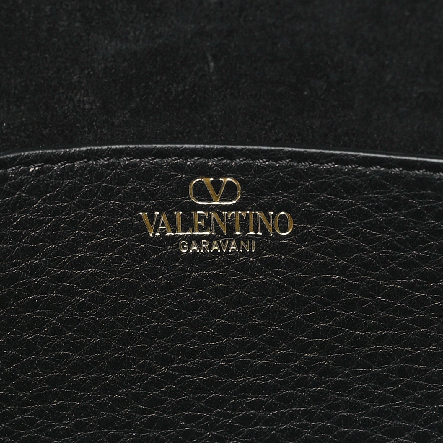 Valentino Garavani Pebbled Calfskin Vlogo Small Top Handle Shoulder Bag Black 6 of 9