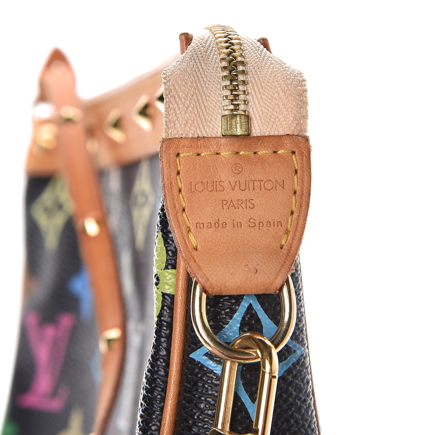 Monogram Multicolor Pochette Accessories Black