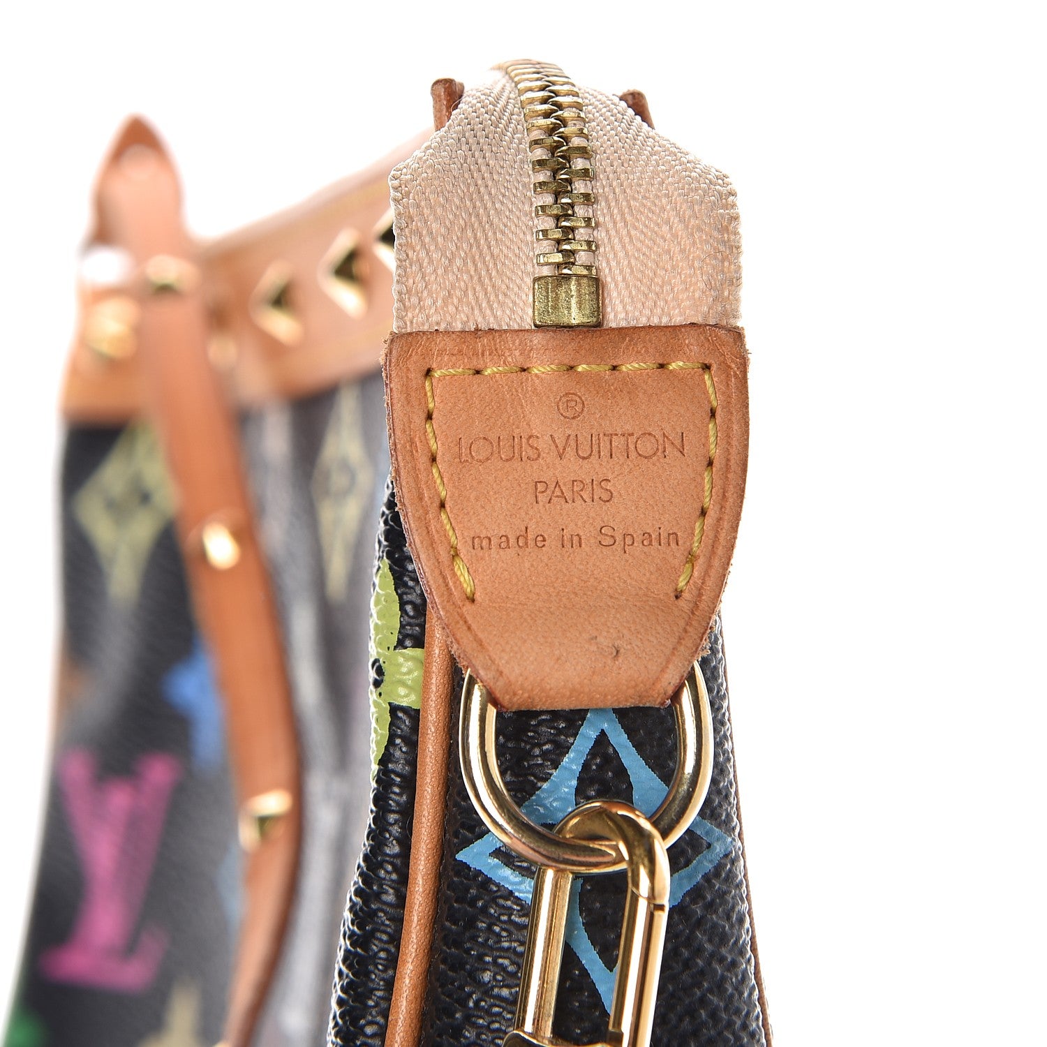 Louis Vuitton Monogram Multicolor Pochette Accessories Black 6 of 10