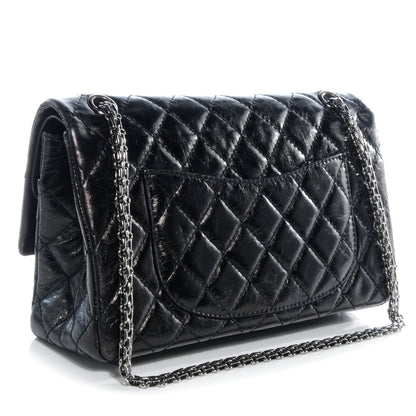 Chanel Glazed Calfskin 2.55 Reissue 226 Flap Black 3 of 8