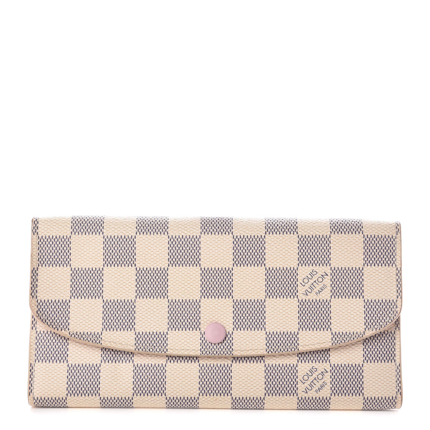 Damier Azur Emilie Wallet Rose Ballerine