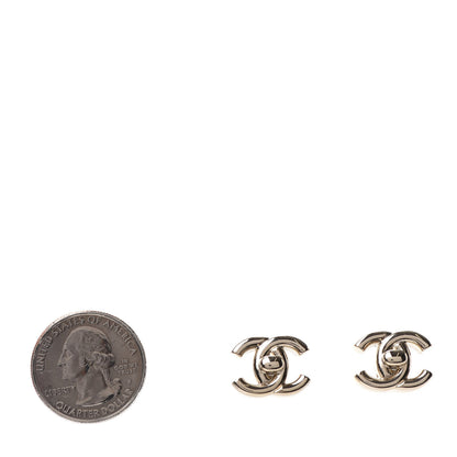 Chanel Metal CC Turnlock Earrings Gold 2 of 4