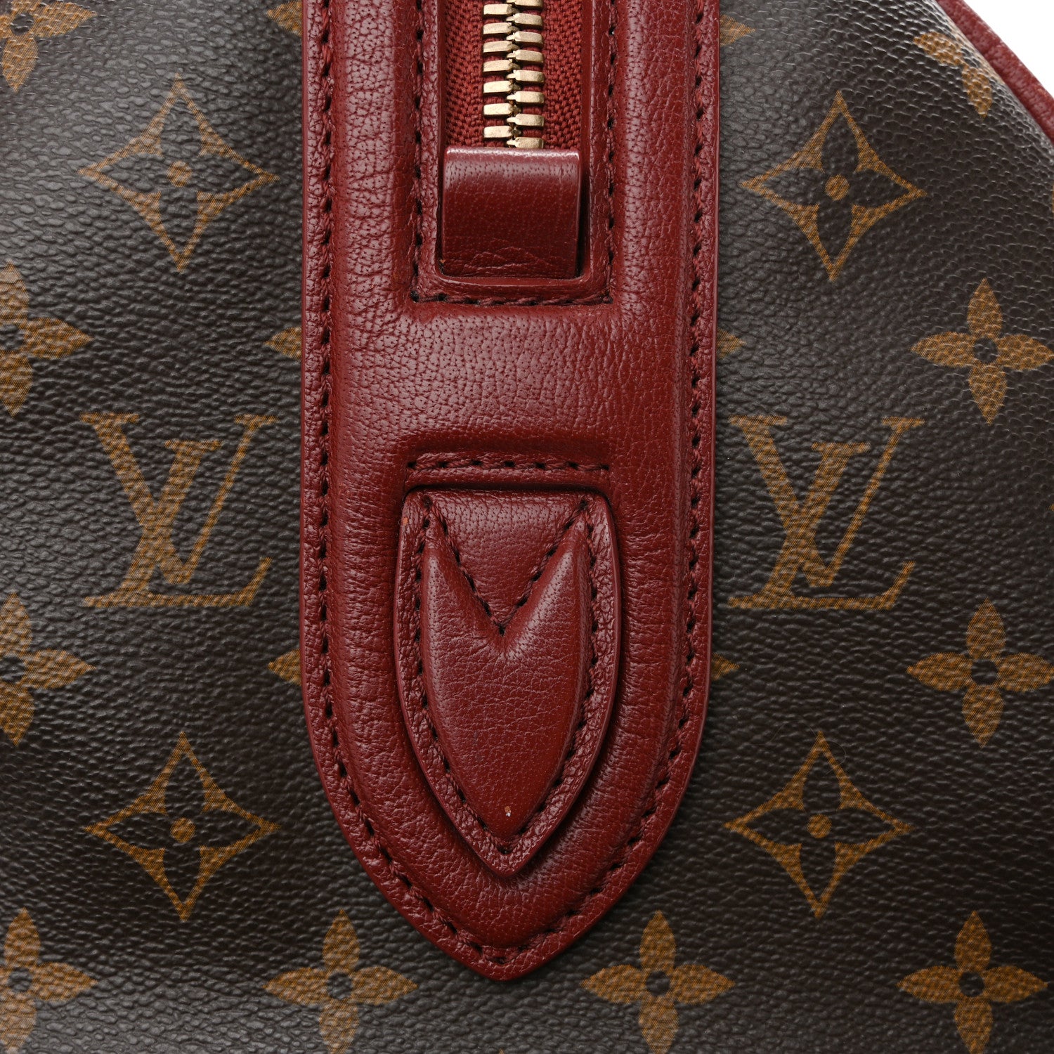 Louis Vuitton Monogram Golden Arrow Speedy Burgundy 13 of 14