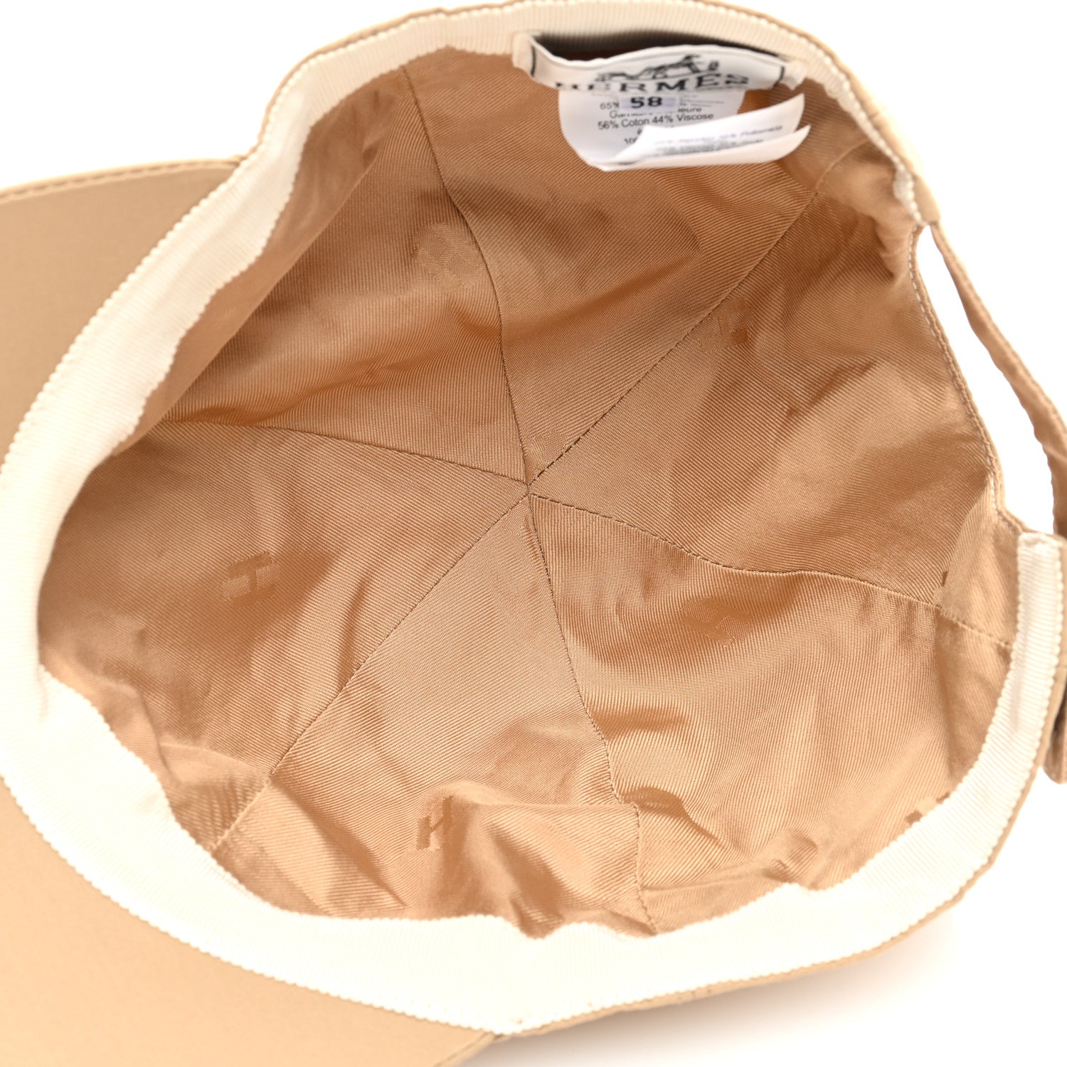 Hermes Trench Canvas Serena Eperon d'Or Cap 58 Beige 7 of 8