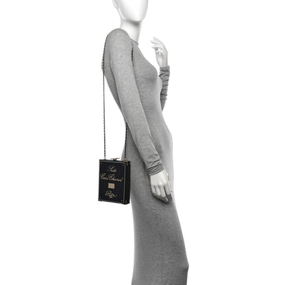 Chanel Lambskin Room Card Minaudiere Evening Bag Black Gold 2 of 13