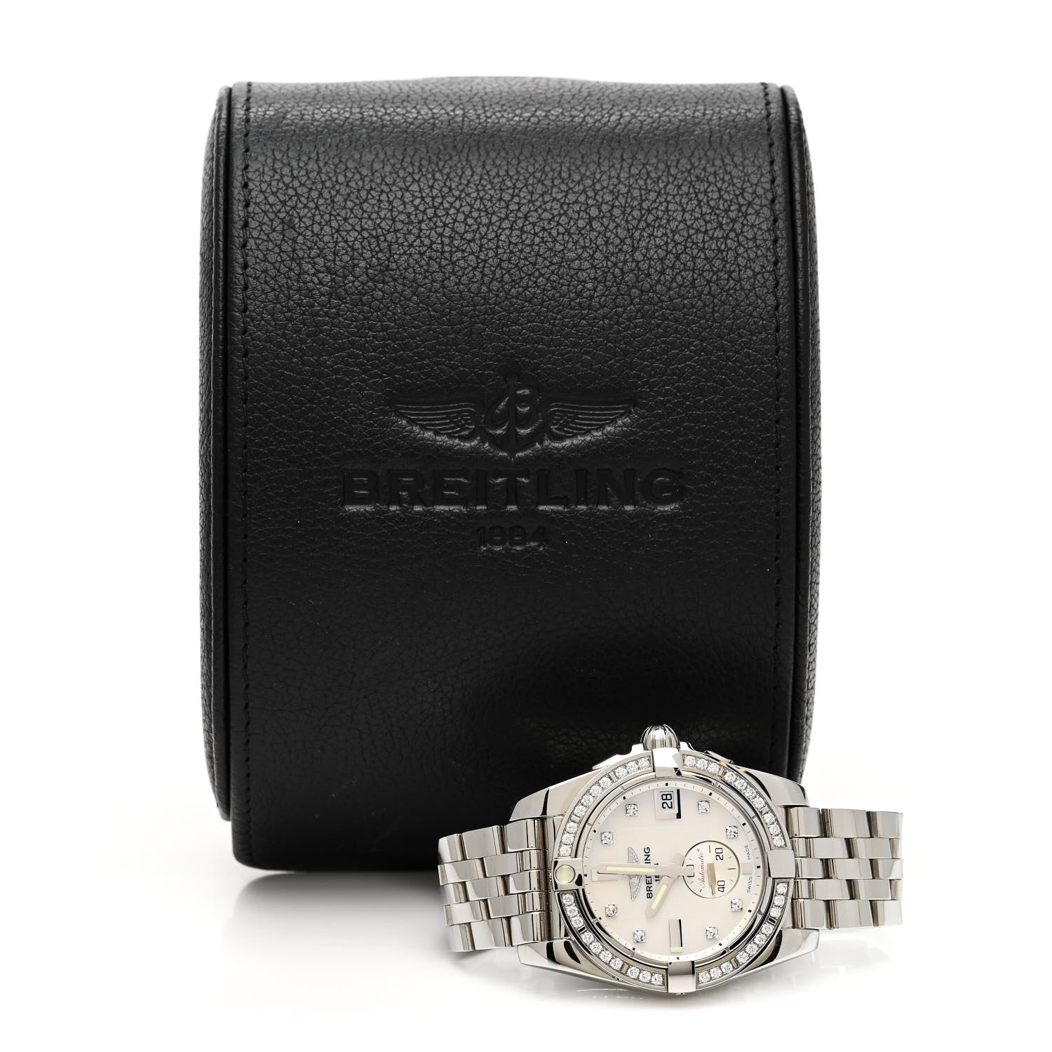 Breitling Stainless Steel Diamond Mother of Pearl 36mm Galactic Automatic Watch A37330 5 of 5