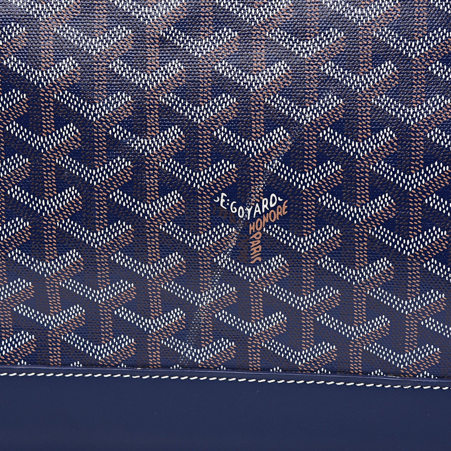 Goyardine Steamer Bag Navy