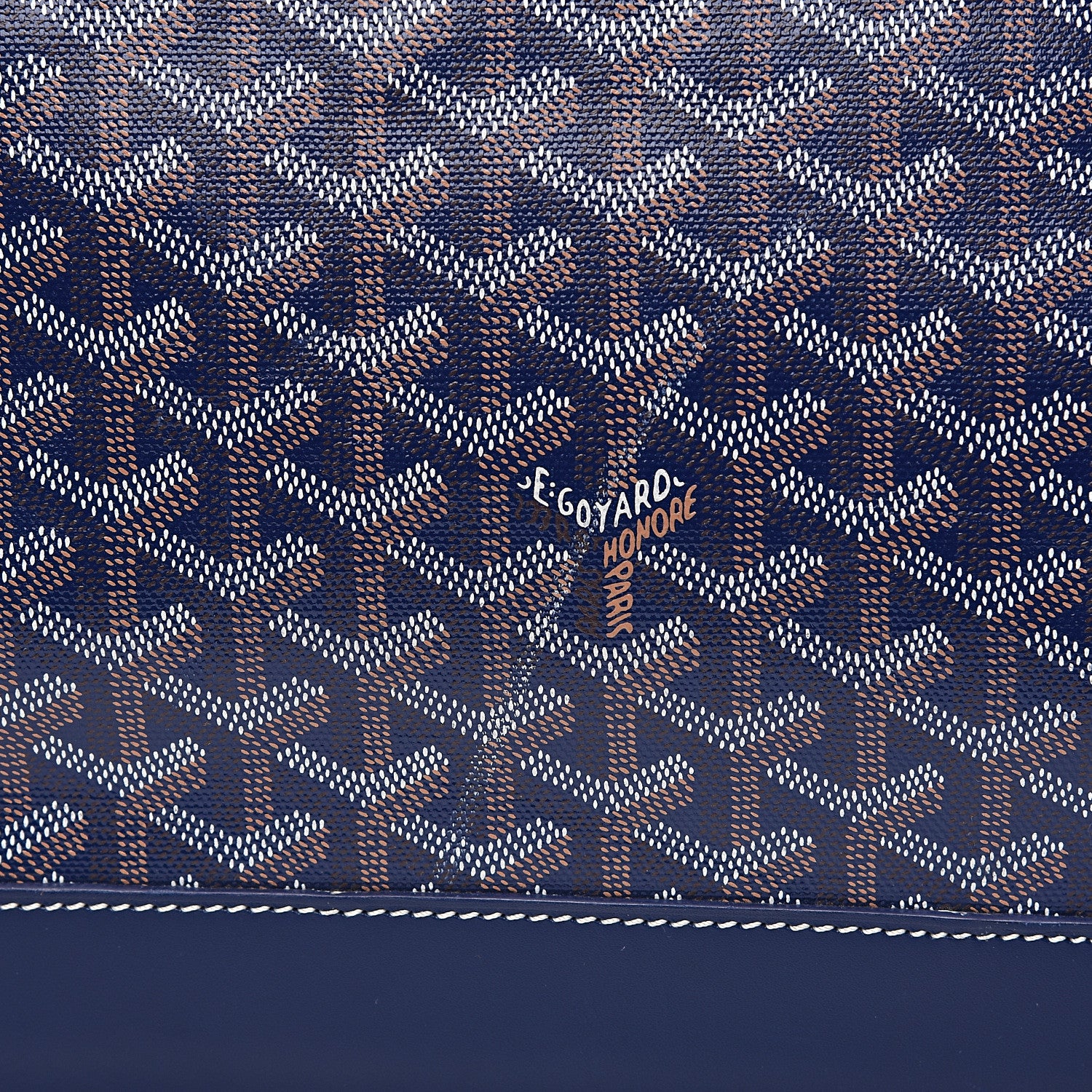 Goyard Goyardine Steamer Bag Navy 12 of 12