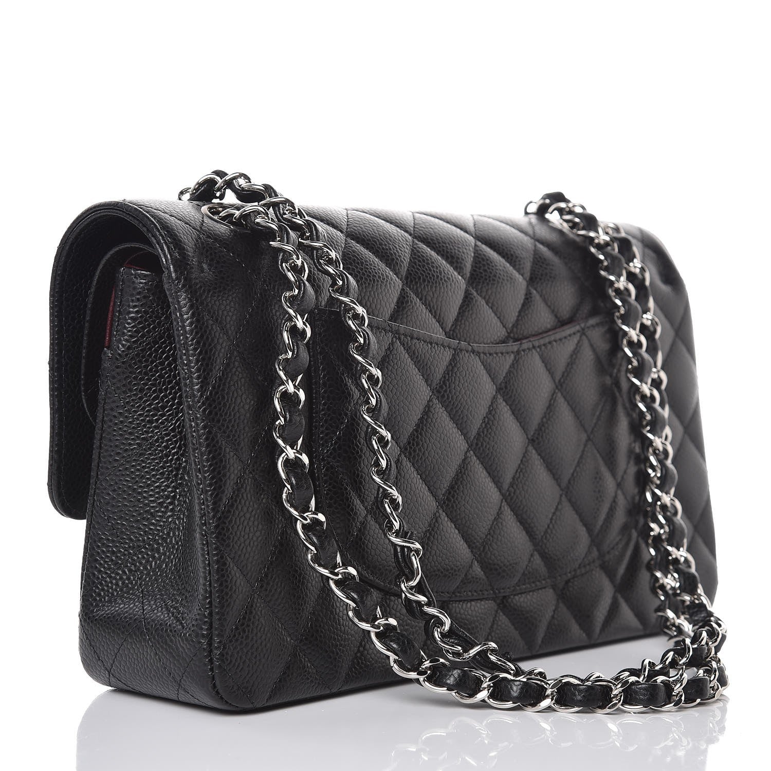 Chanel Caviar Quilted Medium Double Flap Black 3 of 8