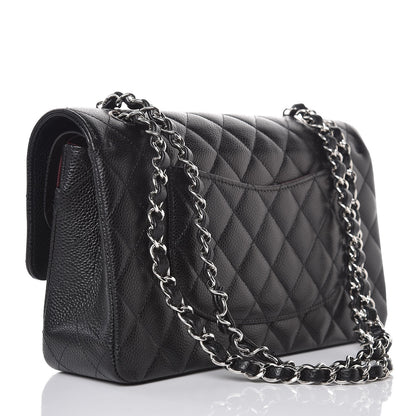 Chanel Caviar Quilted Medium Double Flap Black 3 of 8