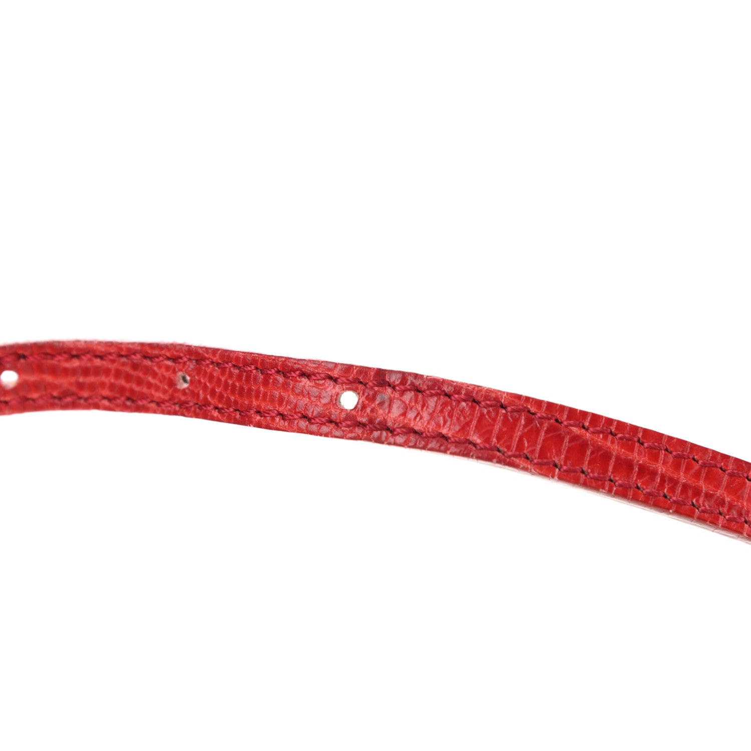 Alexander McQueen Calfskin Lizard Embossed Mini Heroine Scarlet 12 of 14