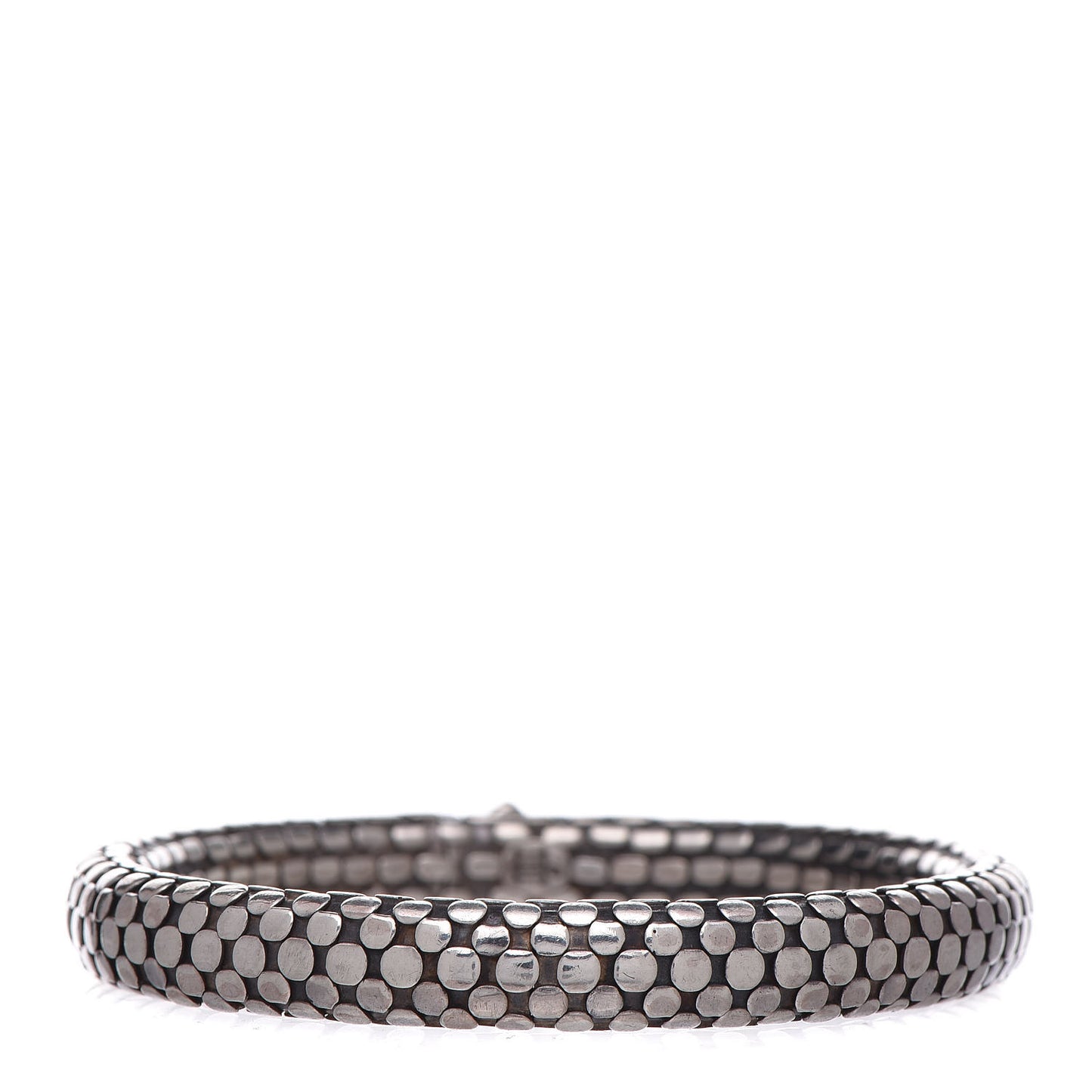 Sterling Silver 8mm Dot Bangle Bracelet