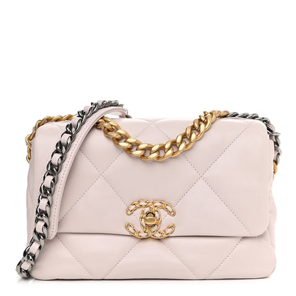 Chanel Lambskin Quilted Medium Chanel 19 Flap Light Purple 1 of 11