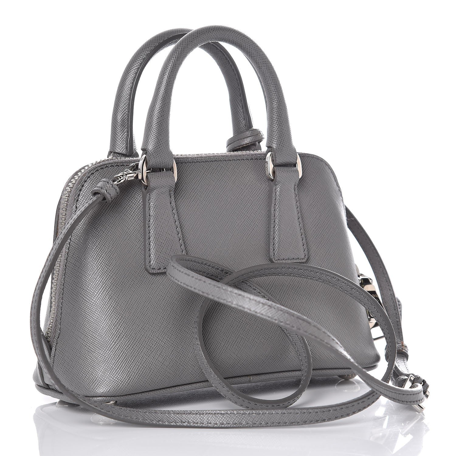 Prada Saffiano Lux Mini Promenade Tote Marmo 3 of 8