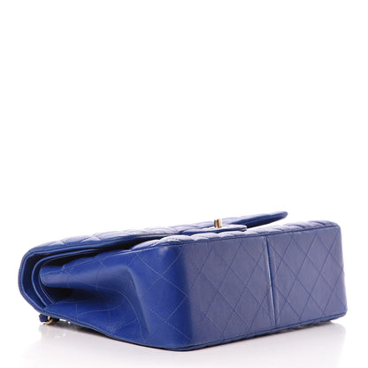 Chanel Lambskin Quilted Jumbo Double Flap Blue 4 of 22