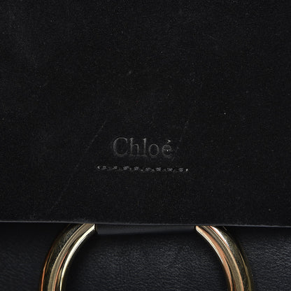 Chloe Suede Calfskin Small Faye Shoulder Bag Black 8 of 8