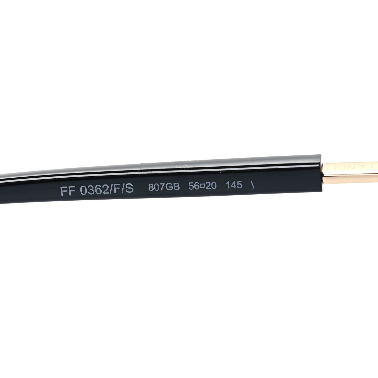 Acetate F Is Fendi FF Sunglasses FF 0362/F/S Black