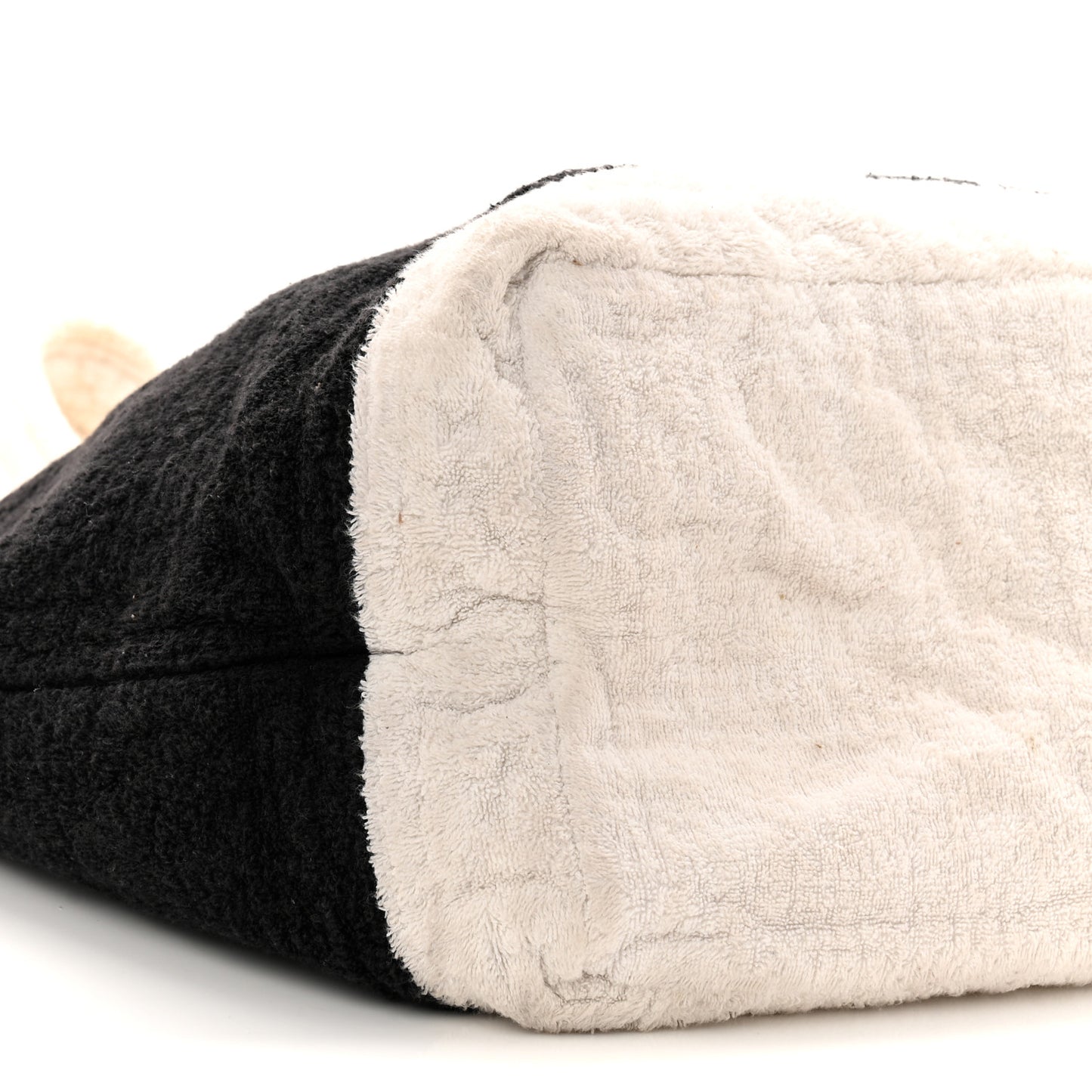 Terry Cotton CC Beach Tote Towel Set Black White