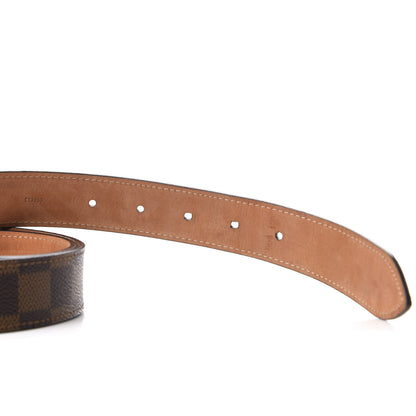 Louis Vuitton Damier Ebene Tresor Belt 80 32 7 of 9