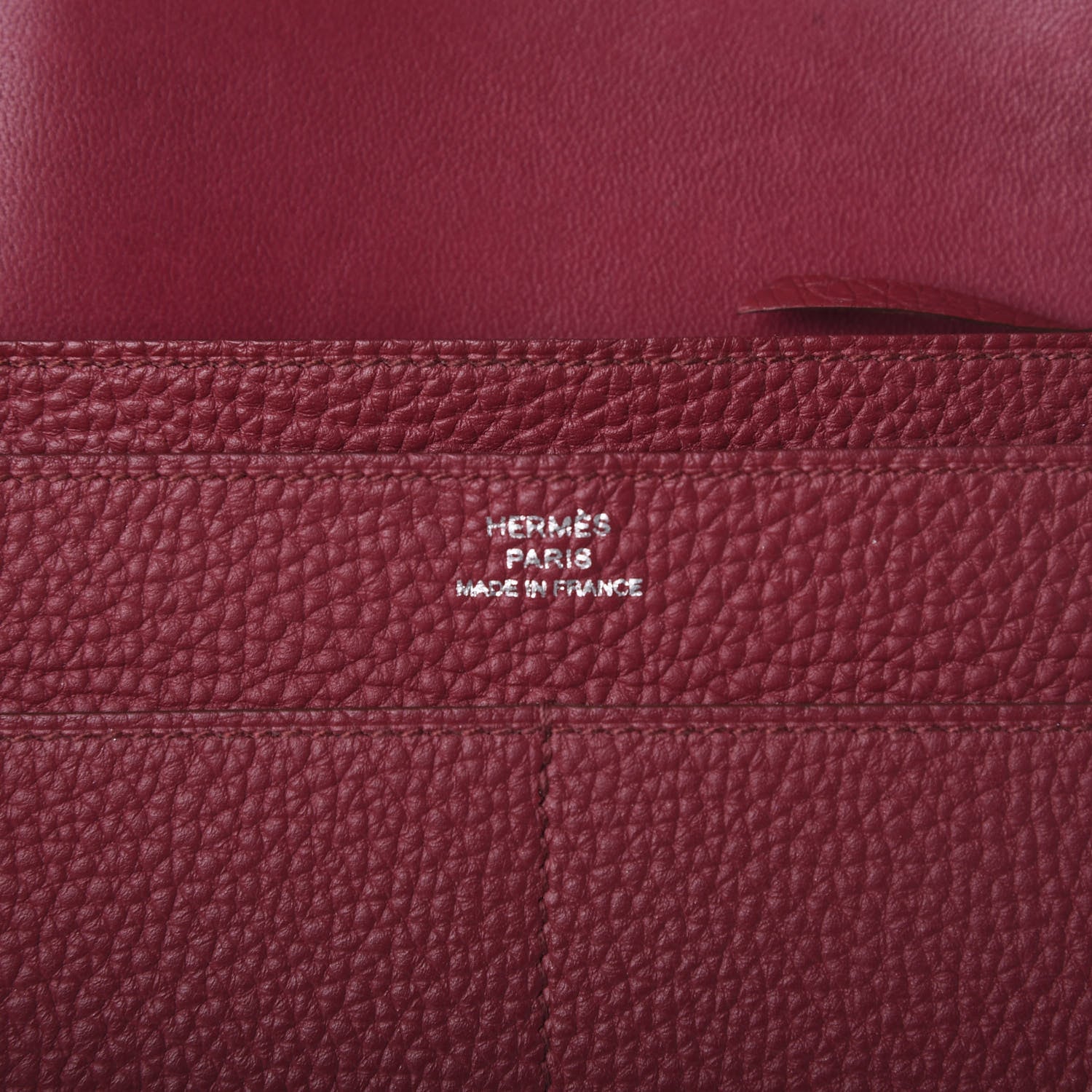 Hermes Togo Dogon Duo Wallet Rubis 12 of 13