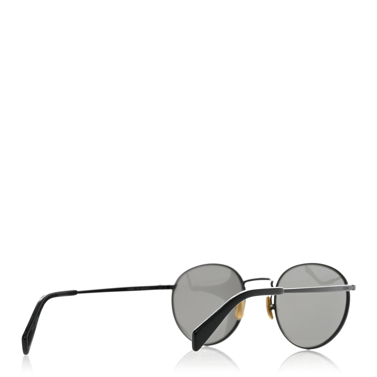 Metal Round Sunglasses CL40100U Black