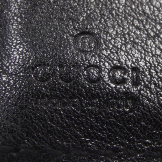Leather Charmy French Wallet Black