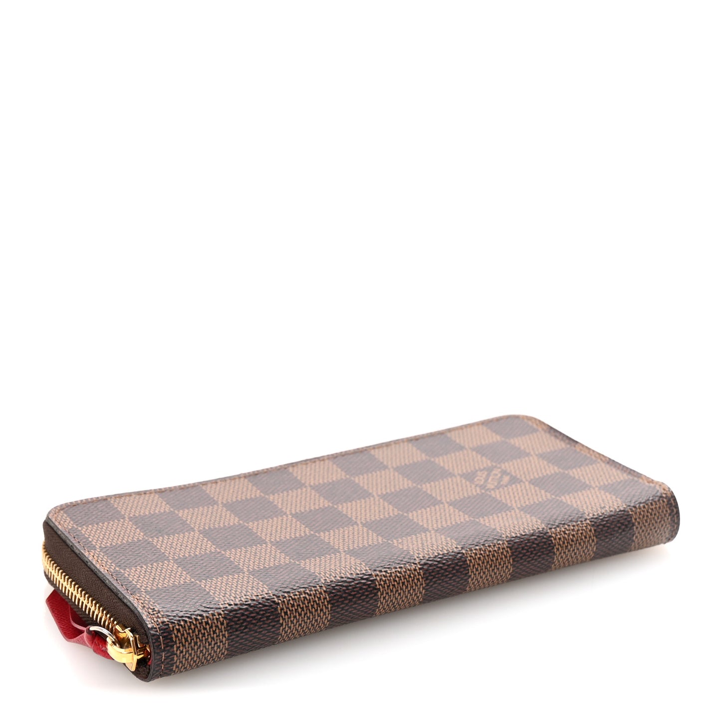 Damier Ebene Clemence Wallet Cherry