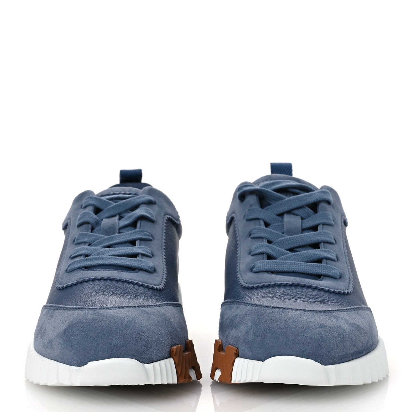 Sport Goatskin Suede Goatskin Womens Bouncing Sneakers 40 Bleu Mer