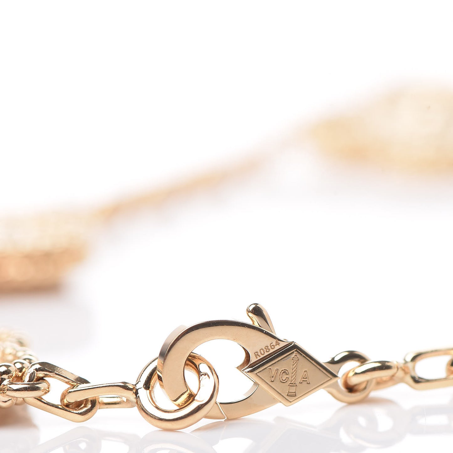 18K Yellow Gold 5 Motifs Vintage Alhambra Bracelet