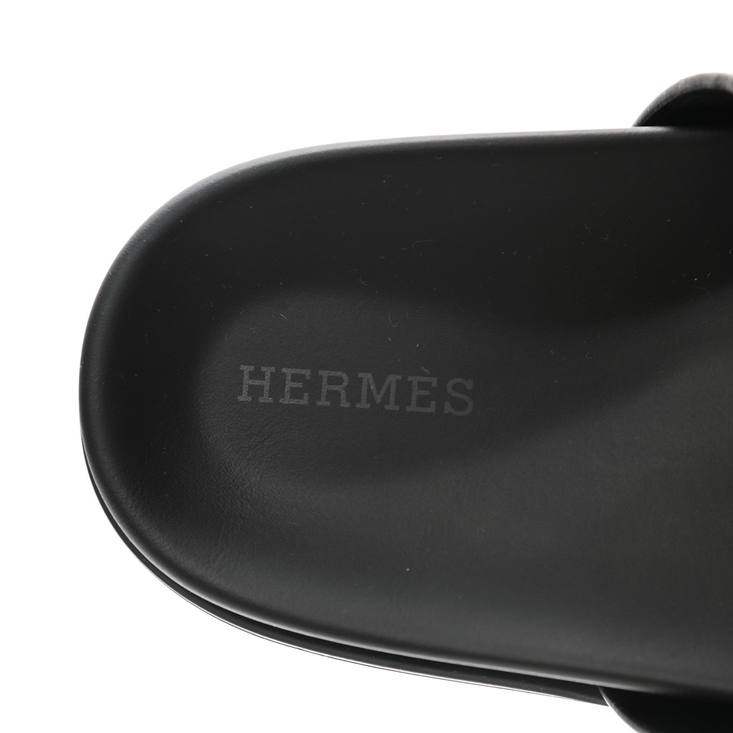 Hermes Calfskin Womens Chypre Sandals 39 Black 7 of 9